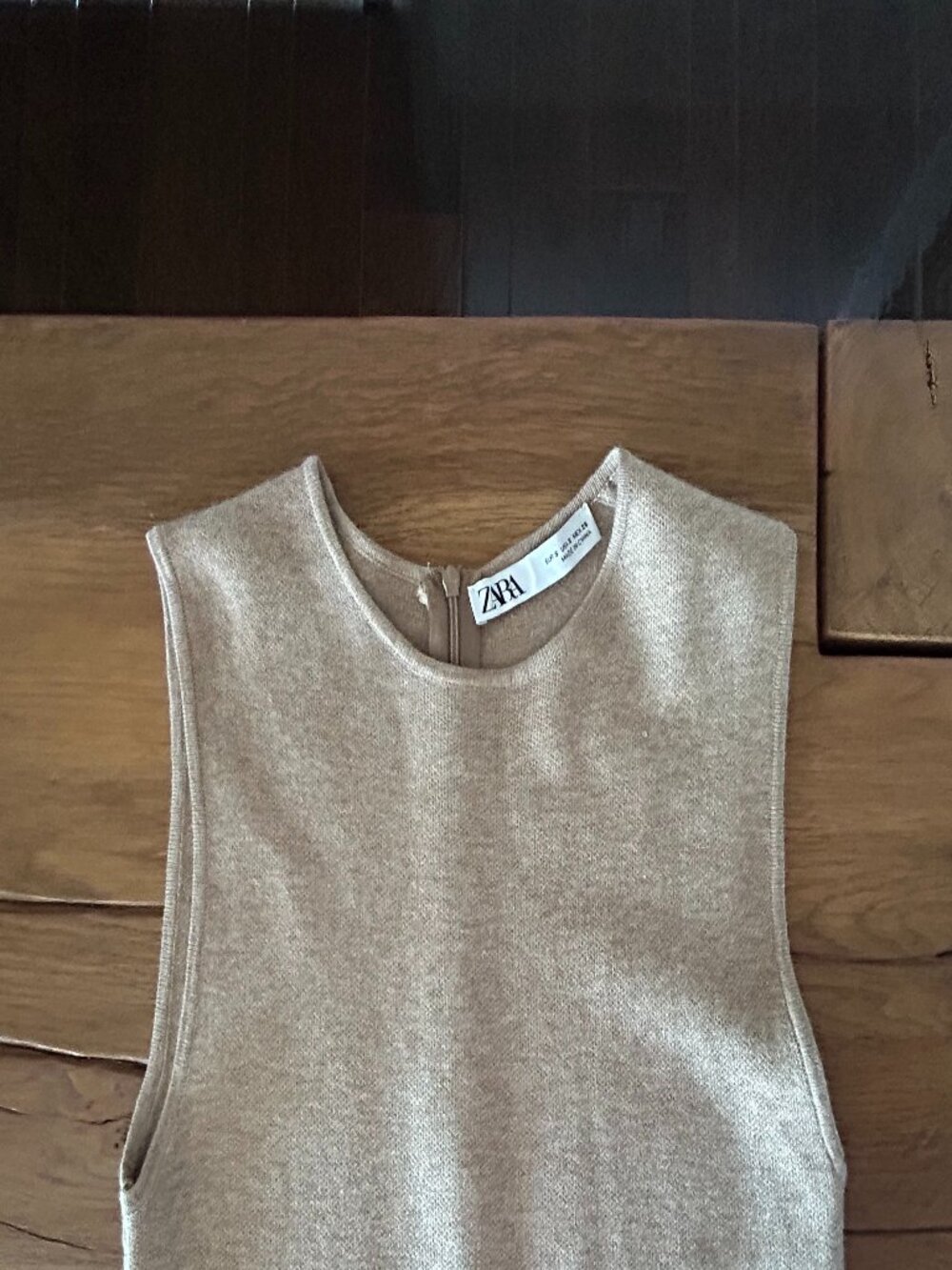 Zara Knit Sleeveless Midi Dress - Picture 8 of 10